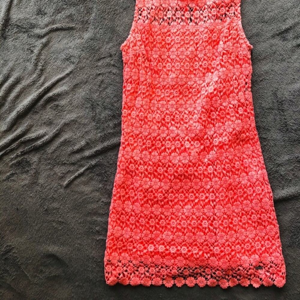 Hollister Co. Crochet Dress – Size 5 – Orange/Pink - Picture 3 of 3